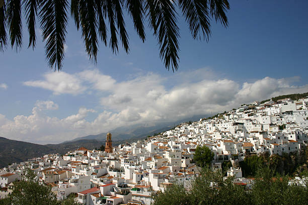 Competa Andalusia View of Competa in Andalusia. almijara stock pictures, royalty-free photos & images