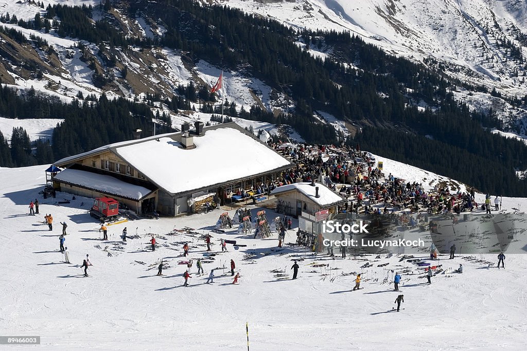 Montanha restaurante. - Foto de stock de Atividades depois de esquiar royalty-free
