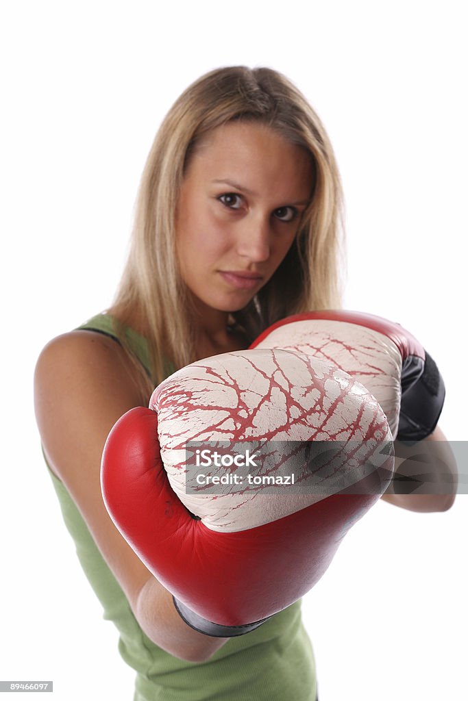 ボクシングの少女 - ほっそりしたのロイヤリティフリーストックフォト