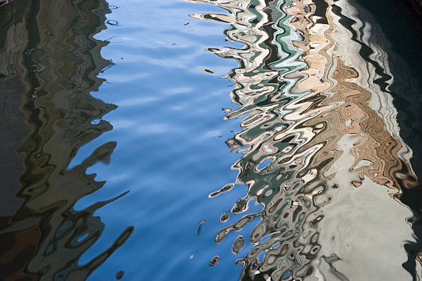 Abstract Water Reflection stock photo