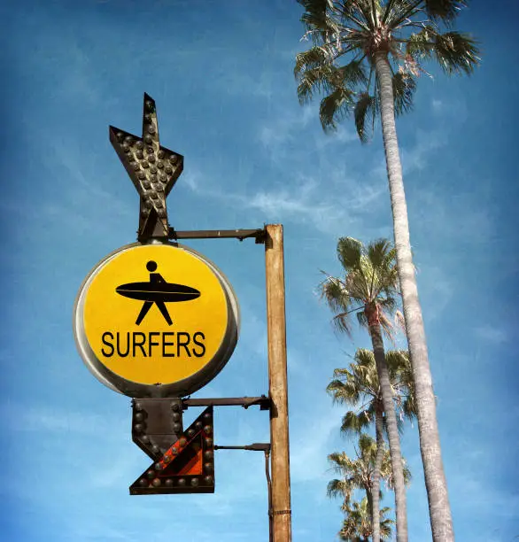 Photo of surfing sign