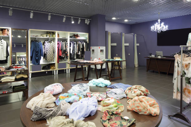 istock brand new interior of cloth store 894665128
