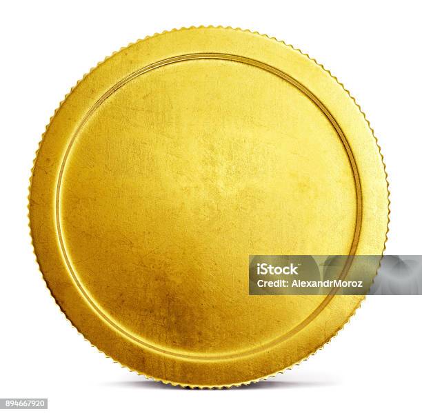 Coin Stock Photo - Download Image Now - Gold - Metal, Coin, Blank