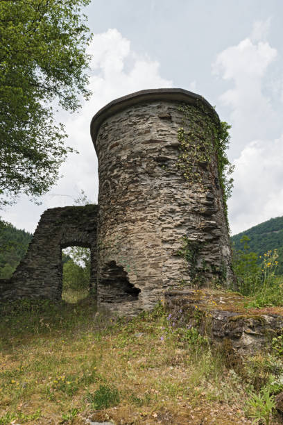 istock Castle rock with castle ruins Geroldstein in Heidenrod-Geroldstein, Germany 894668214