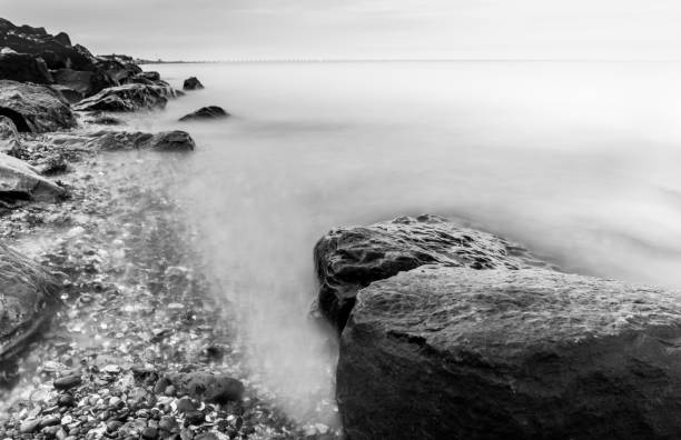 istock Rocks at High Tide on East Beach, Shoeburyness 894670782