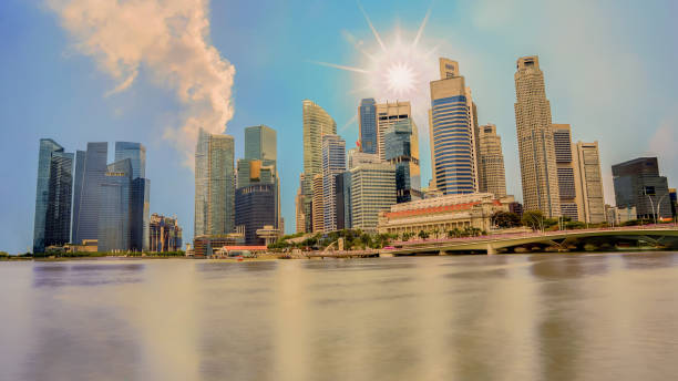 istock Singapore city skyline at day 894670916