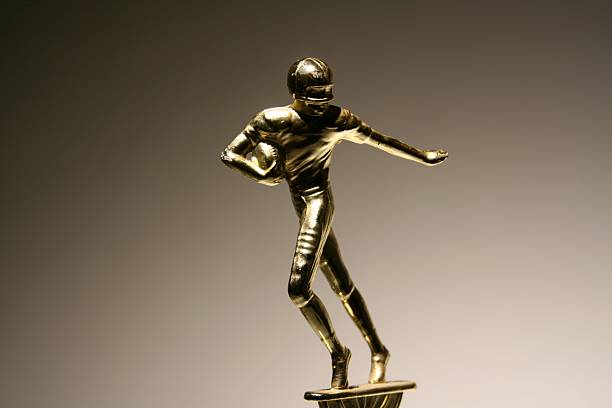 istock Spot Lit football trophy 89467693