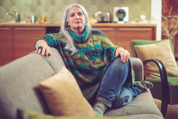 istock Mature woman at home 894678668
