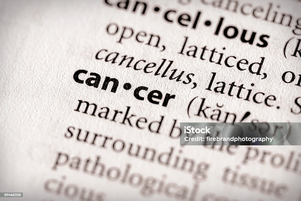 Dizionario serie-stato di salute: Il cancro - Foto stock royalty-free di Carcinoma di Merkel