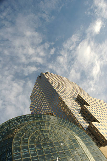 istock Atrium of Arched Glass w Office Tower 89468529
