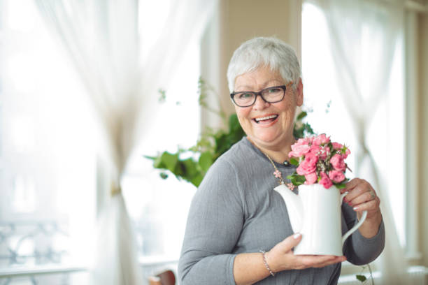 Beautiful woman at home