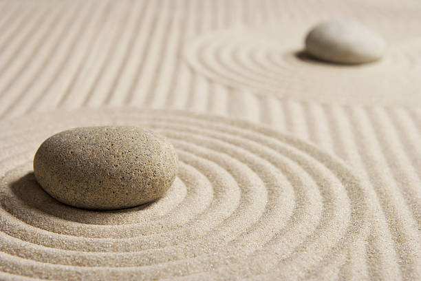 istock Pebbles sitting in a raked Zen Garden 89468865
