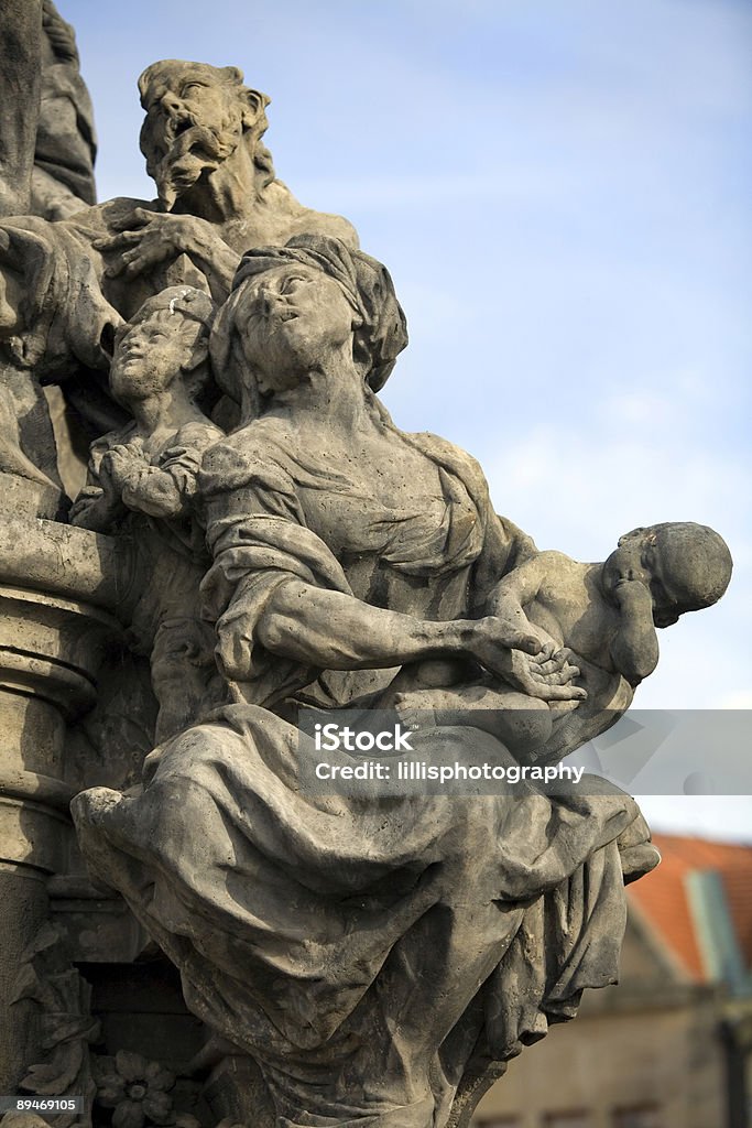 Ponte Charles Estátua de Praga, República Tcheca - Foto de stock de Adulto royalty-free