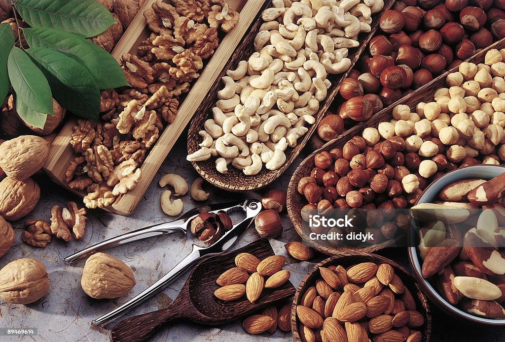 Variedade de nuts - Royalty-free Fruto Seco Foto de stock