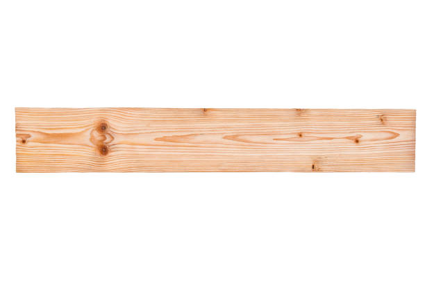 istock Brown wooden board with natural striped pattern for background, wooden surface for add text or design decoration. isolated on white background with clipping path. 894696656