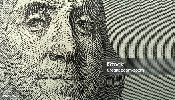 Retrato De Benjamin Franklin Con Copyspase Foto de stock y más banco de imágenes de Dinero - Dinero, Billete de dólar estadounidense, Fondos
