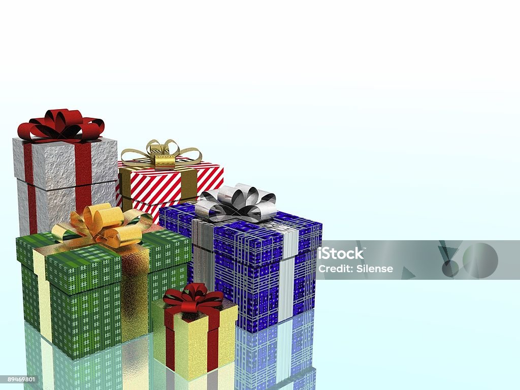 Cadeaux de Noël - Photo de Blanc libre de droits