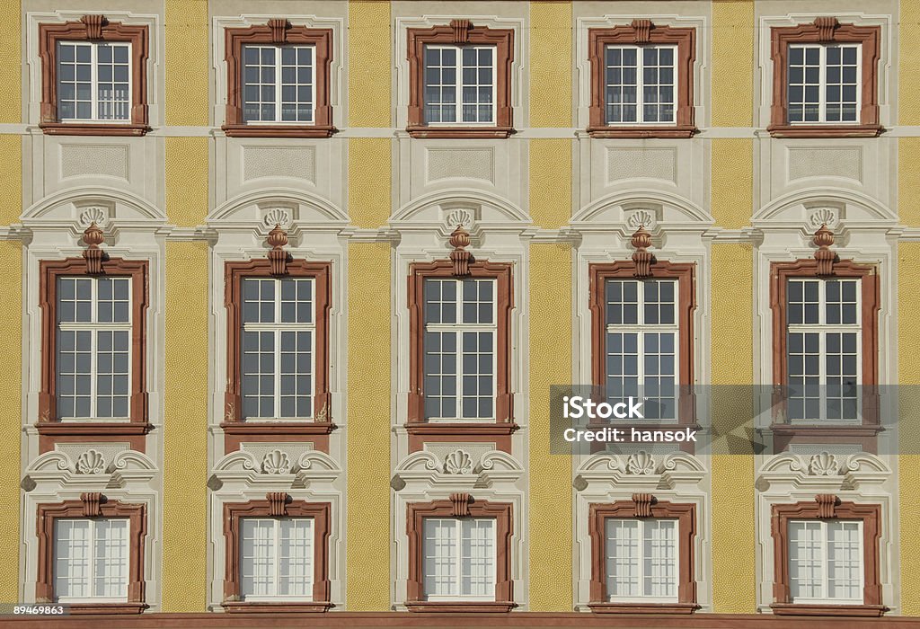 Window Symmetry  18th Century Style Stock Photo
