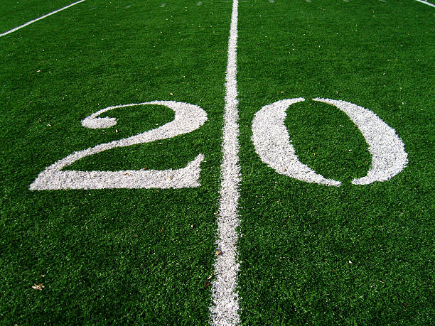 Twenty Yard Line stock photo