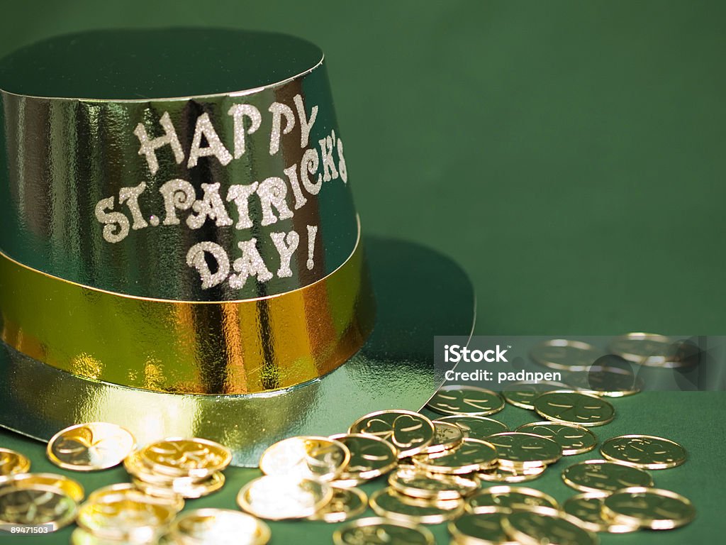 De la Saint-Patrick Gold - Photo de Culture irlandaise libre de droits