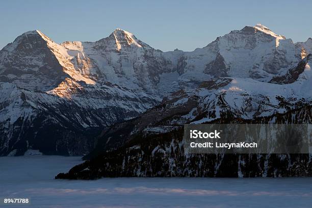 Eiger Mönch Und Jungfrau Stockfoto und mehr Bilder von Berg Jungfrau - Berg Jungfrau, Eiger, Mönch