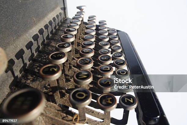 Vintage Typewriter Stock Photo - Download Image Now - Typewriter, 1940, Old