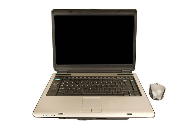 istock Laptop Isolated on White  with Blank Screen for Copy Space 89471984