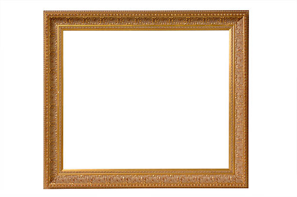 istock Gold Antique Picture Frame with Clipping Path 89472534