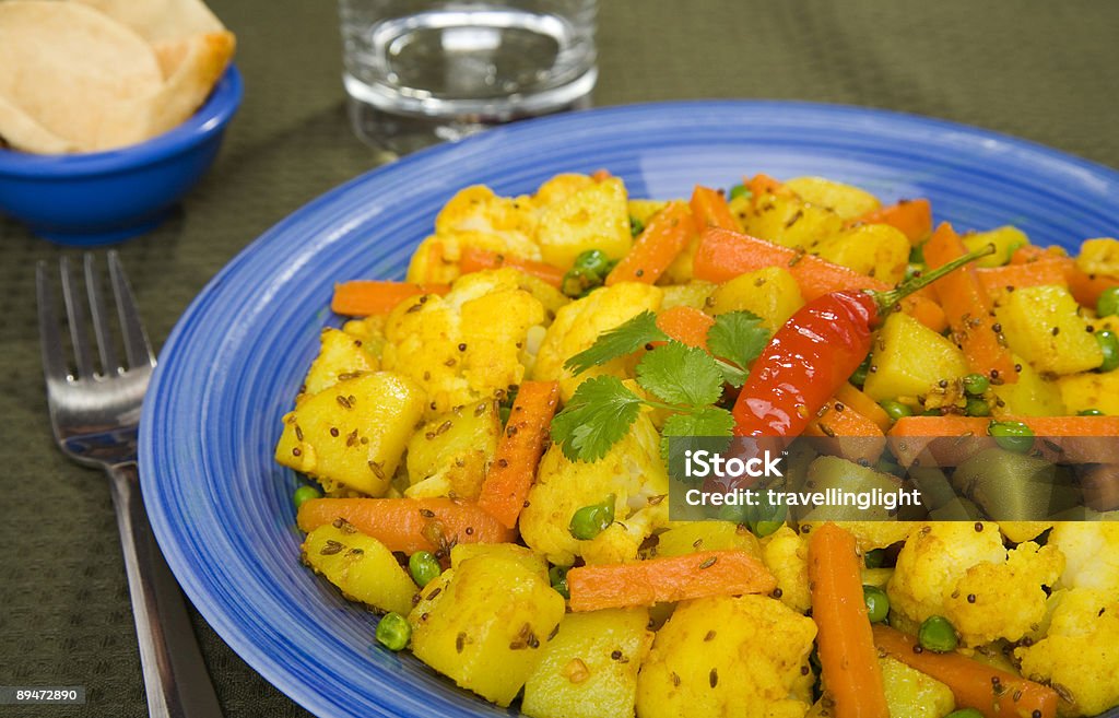 Indian Meal Food Cuisine Vegetarian Vegetable Curry  Carrot Stock Photo