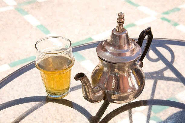 istock Moroccan mint tea, glass and teapot. 89473057