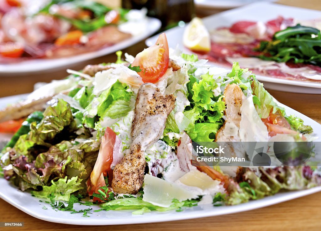 Insalata di pollo - Foto stock royalty-free di Alimentazione sana