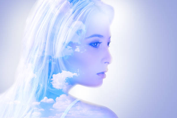 istock Beautiful blonde woman thinking about the sky 894738746