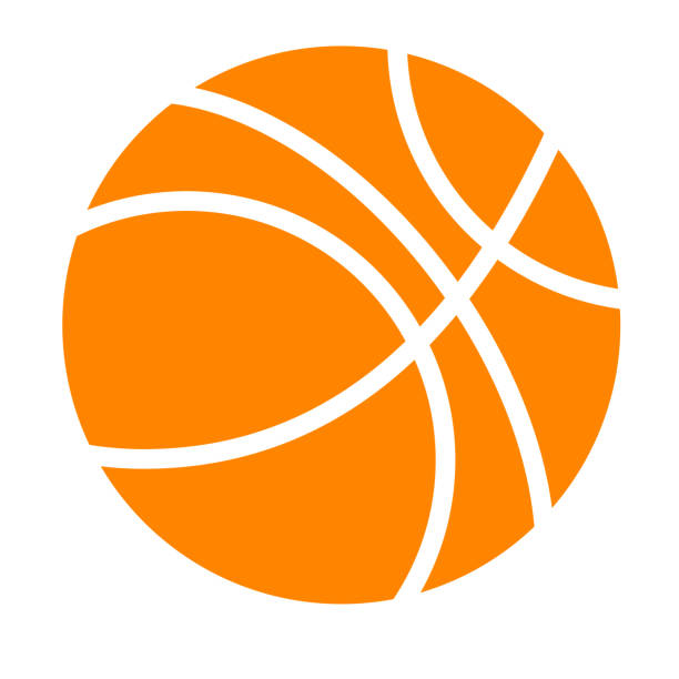 Simple Basket Ball vector art illustration