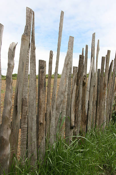 istock Crazy wooden fence 89474407