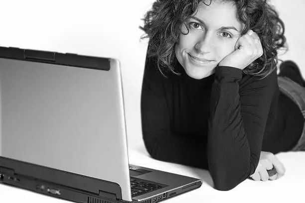 Photo of Woman portrait in B&W