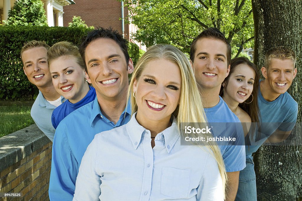 Sette facce - Foto stock royalty-free di 18-19 anni