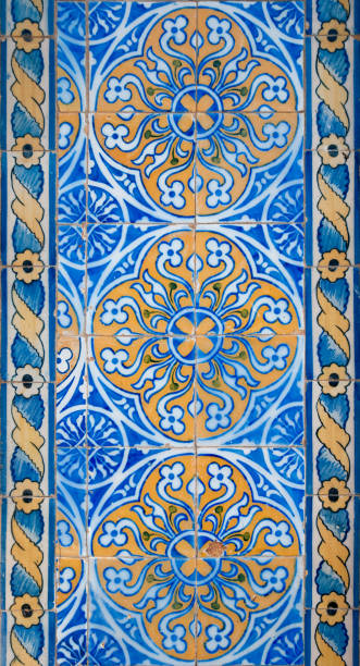 istock Traditional Portuguese glazed tiles 894757870