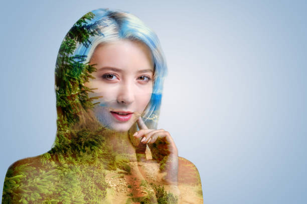 istock Charming blonde girl smiling slightly into camera 894769910