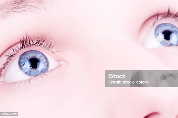 Woman Blue Eyes Stock Photo - Download Image Now - Adolescence, Adult, Beautiful People