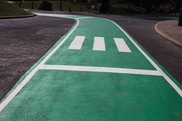 istock Road pathway in the park for relaxing walking jogging or running and exercise 894777026
