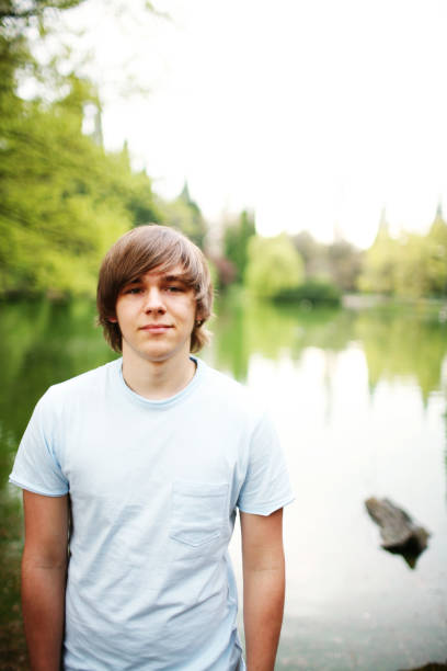 istock Preppy Teen Standing By Lake 89477718