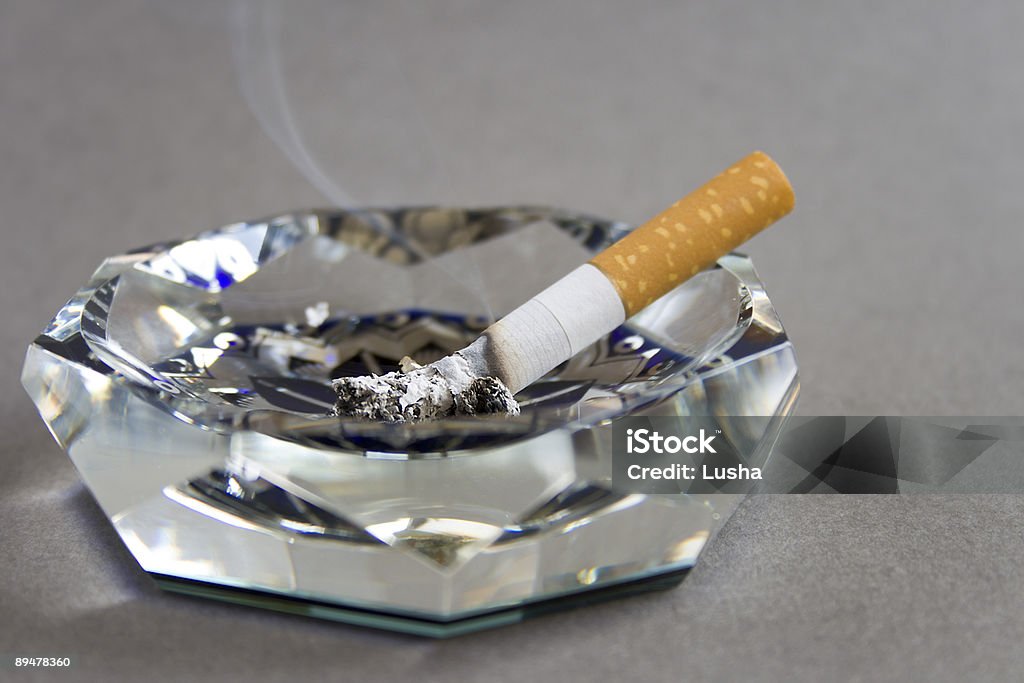 Cigarette and ashtray  Addiction Stock Photo