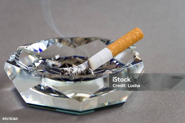 Cigarette And Ashtray Stock Photo - Download Image Now - Addiction, Ashtray, Burnt