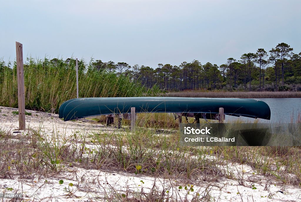 Canoa às avessas em Grayton Beach State Park - Royalty-free Praia Foto de stock