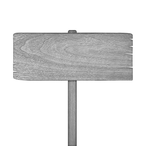 istock wooden sign on white background with clipping path 894789932