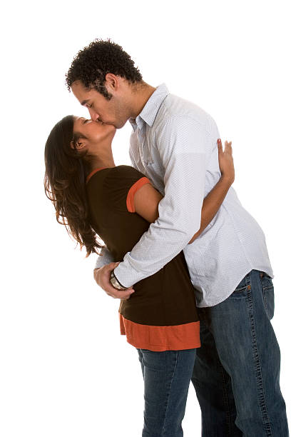 coppia baciare - couple black american culture kissing foto e immagini stock