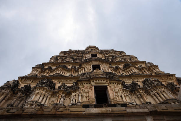 istock Columns of ancient temple in Hampi, Karnataka, India 894794258