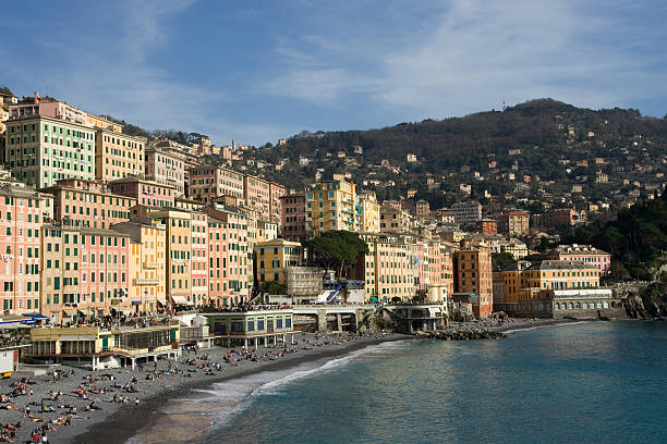 istock Ligurian Panorama Coast - Camogli, Italy 89479783