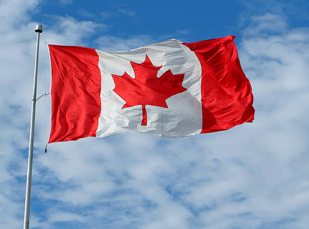 kanadische flagge - canada day fotos stock-fotos und bilder