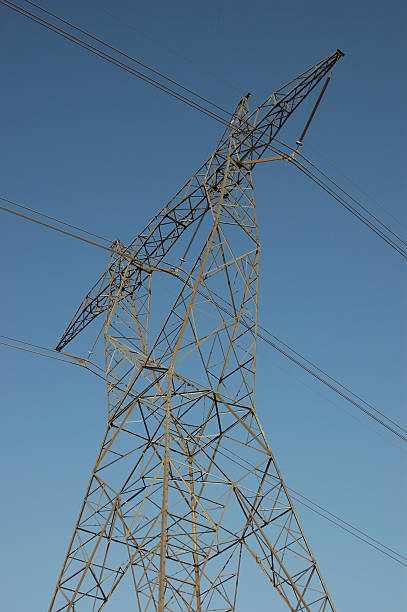 Electric tower stock photo